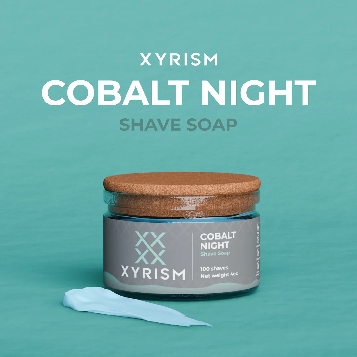 XYRISM Cobalt Night Shave Soap 4oz