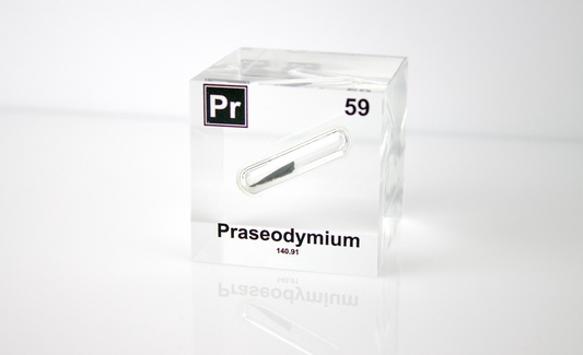 Praseodymium Element Cube