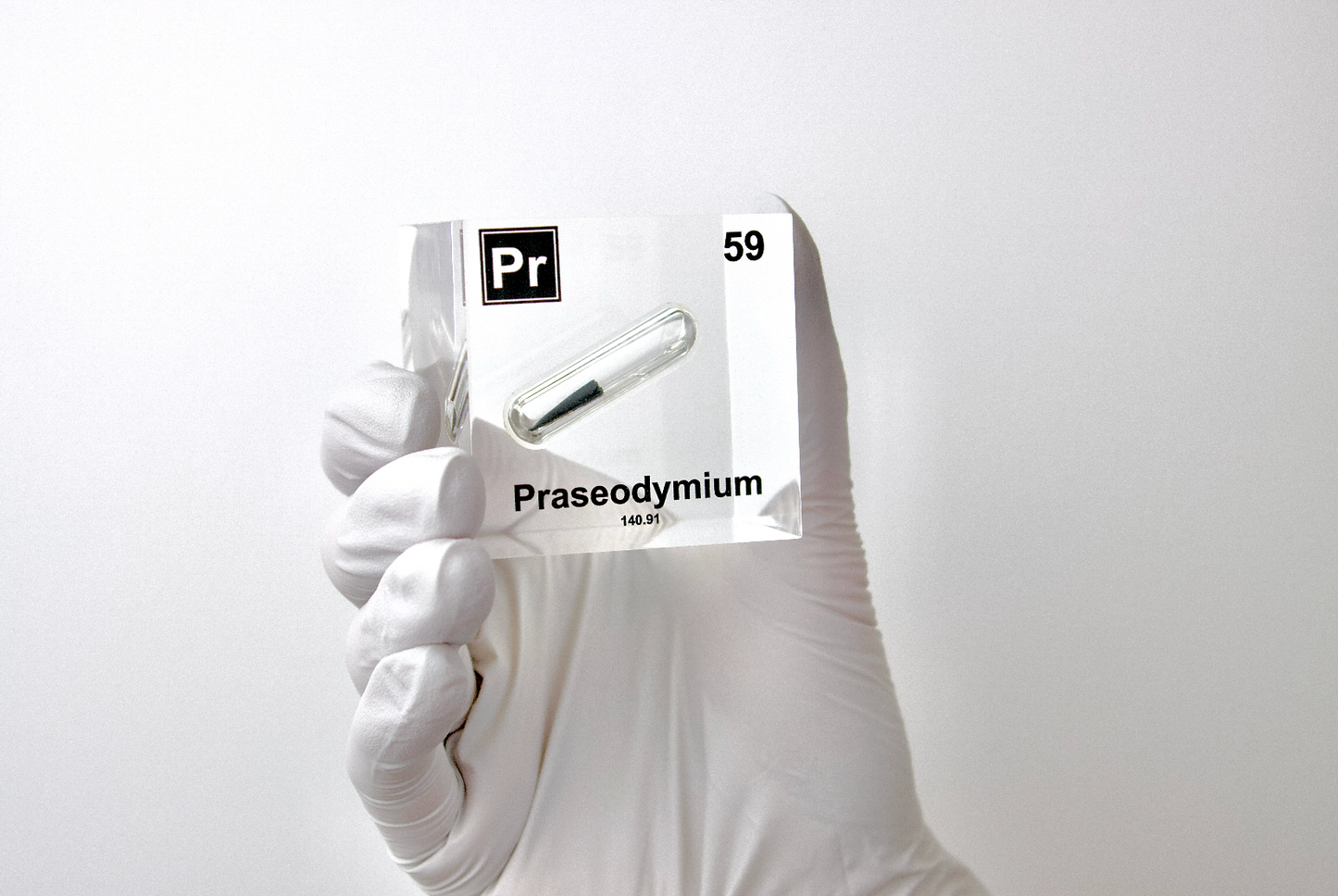 Praseodymium Element Cube