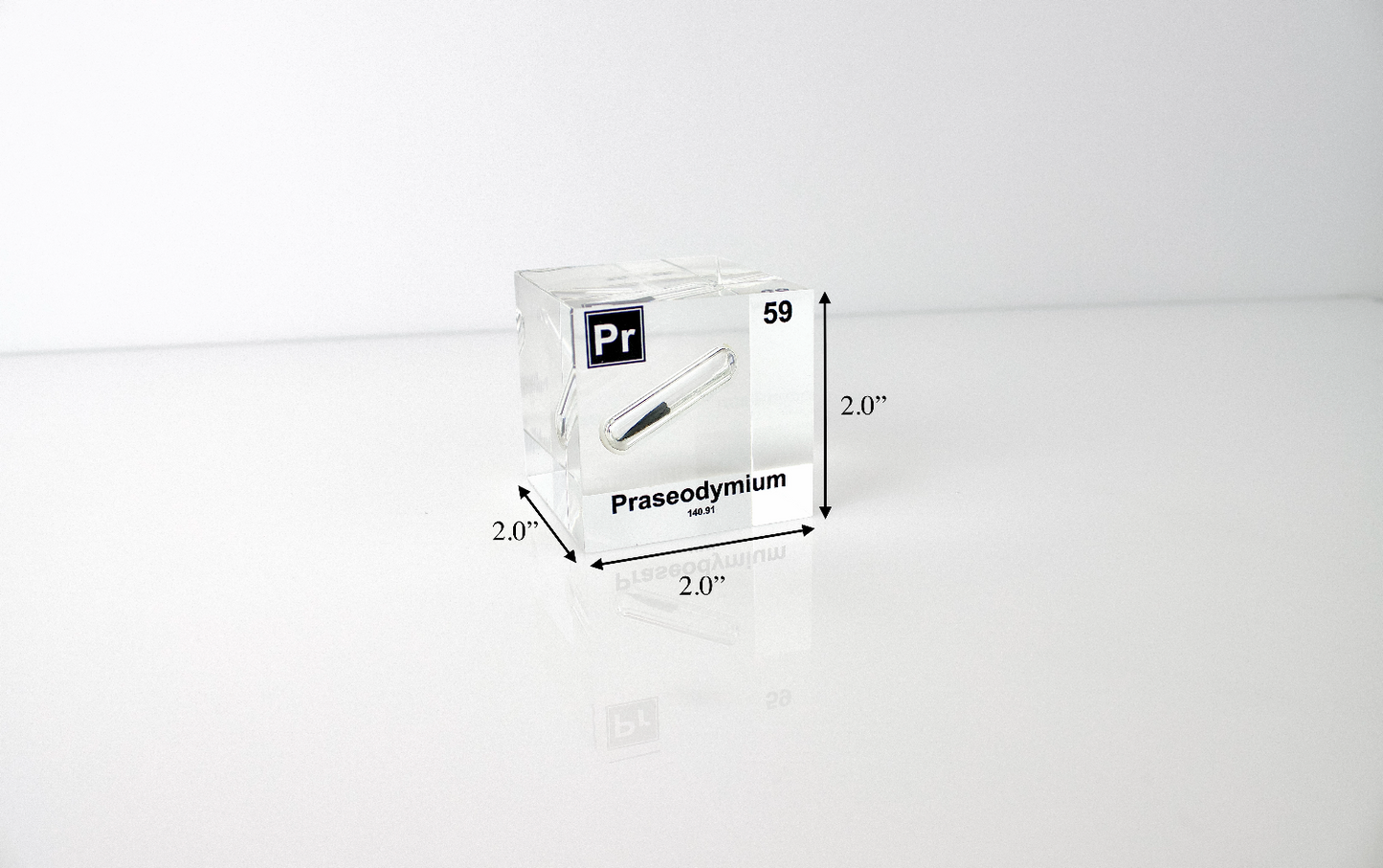 Praseodymium Element Cube