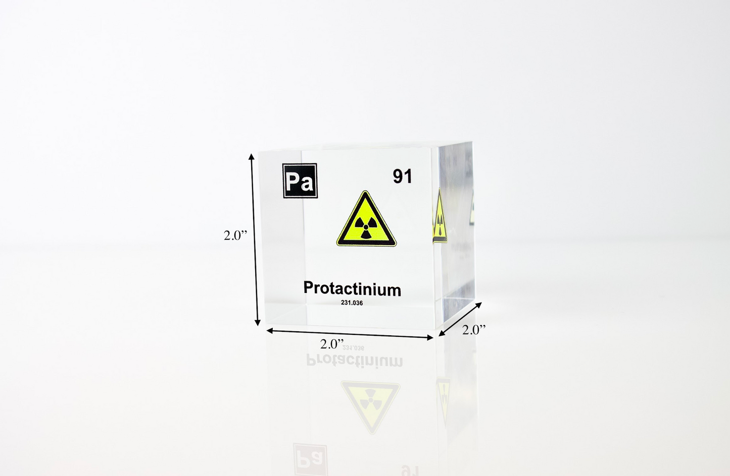 Protactinium Element Cube