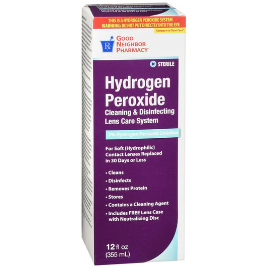 GNP EYE CLEANSING HYDROGEN PEROXIDE SOLUTION 12 OZ