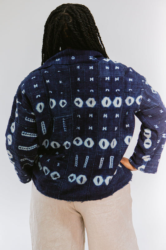 Vintage Bogolan & Natural Indigo Chore Jacket