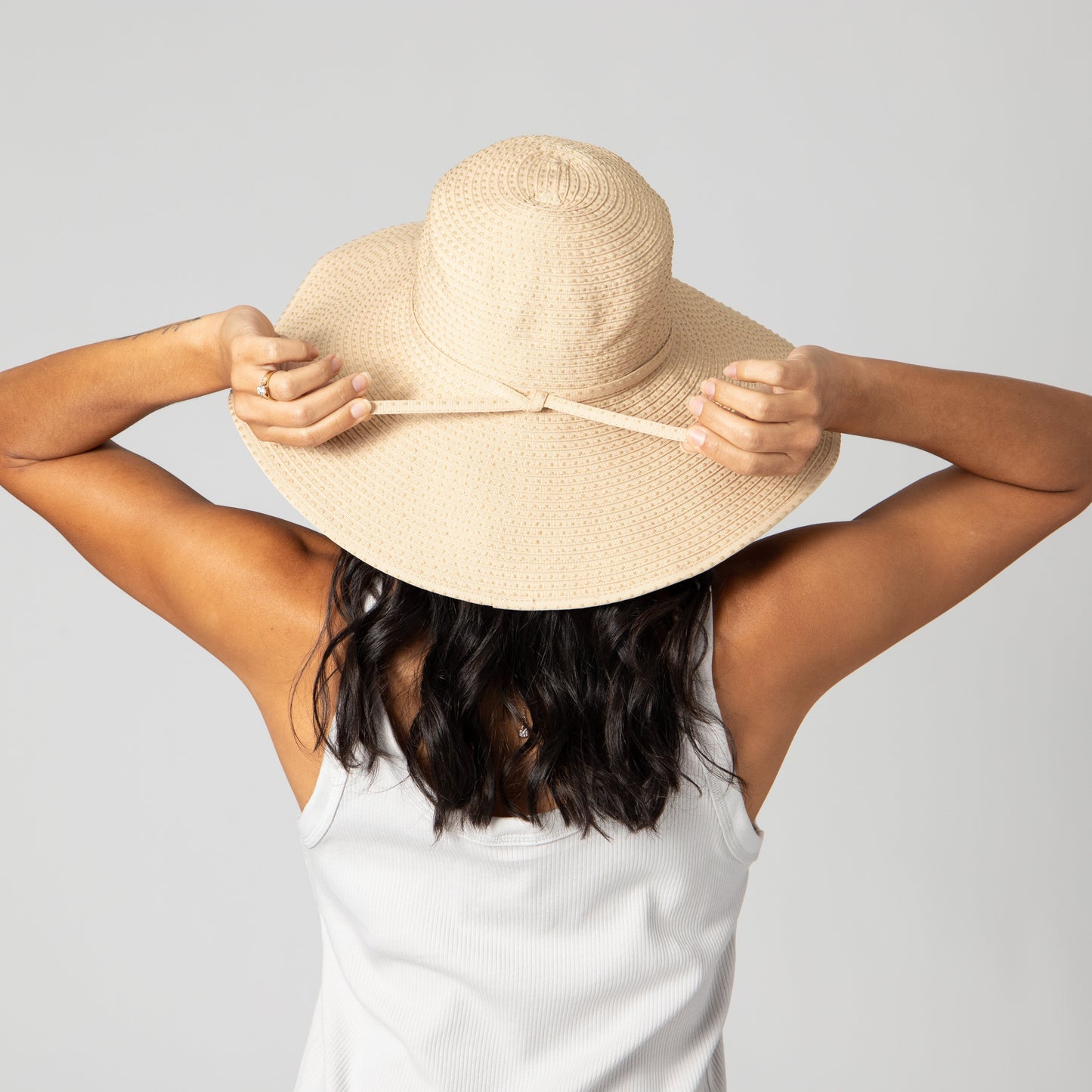 Women's Ribbon Braid Hat with Ticking