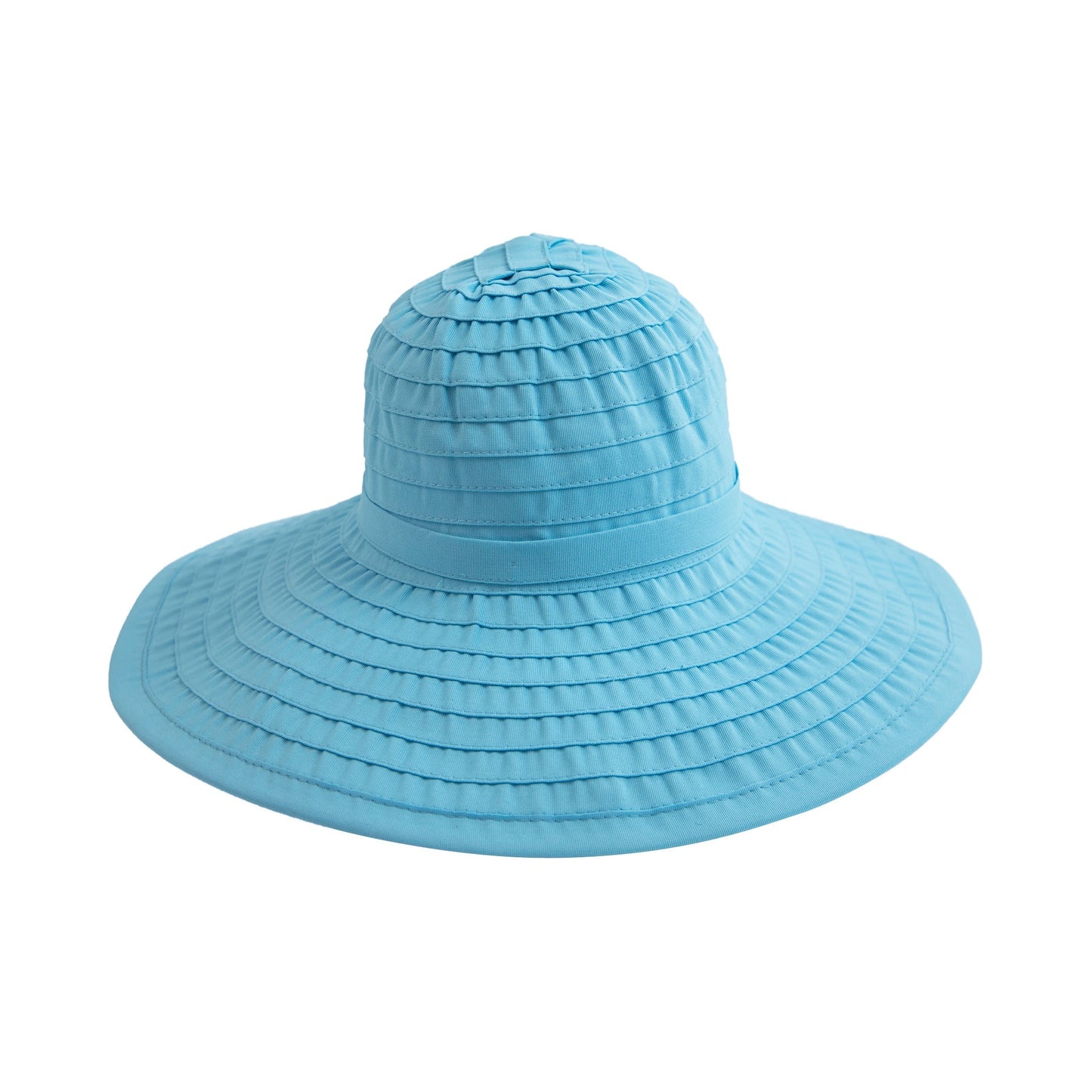 Women's Large Brim Ribbon Hat with a Bow