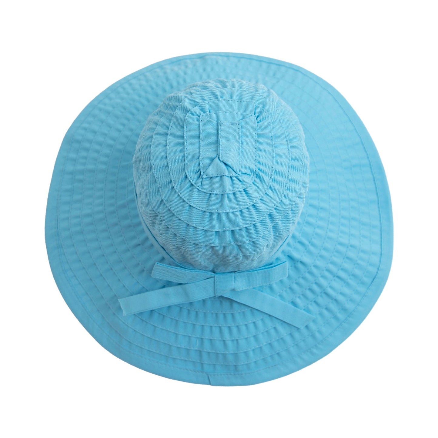 Women's Large Brim Ribbon Hat with a Bow