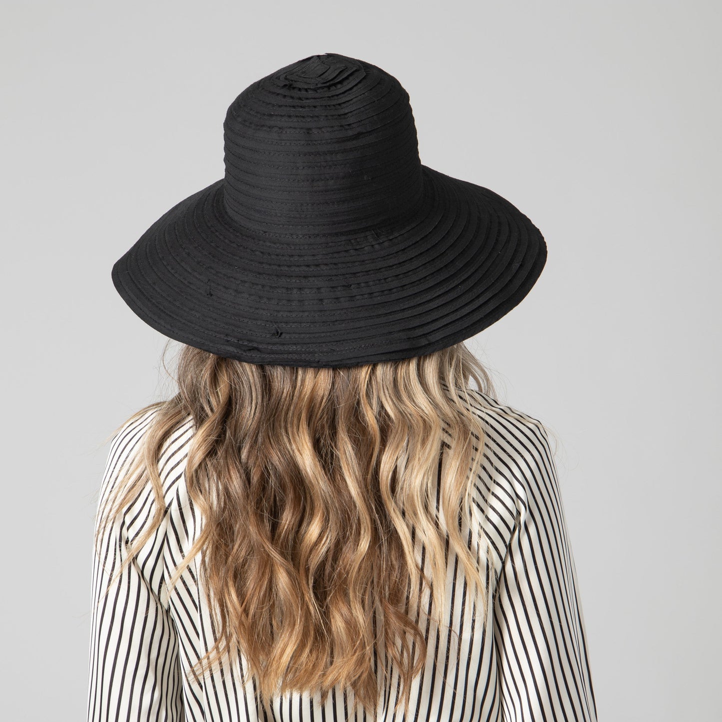 Women's Raw Edge Ribbon Sun Hat