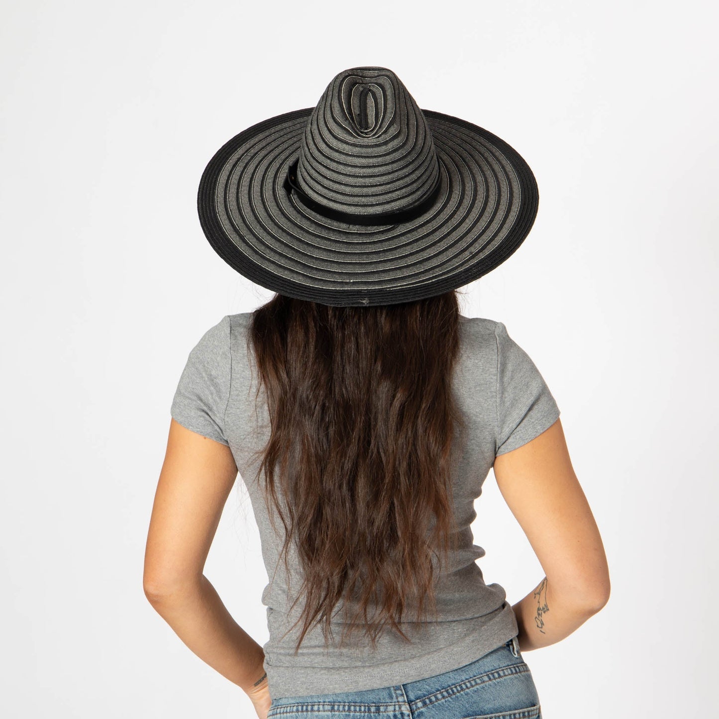 Renata - Wide Brim Cattleman's Crease Sun Hat