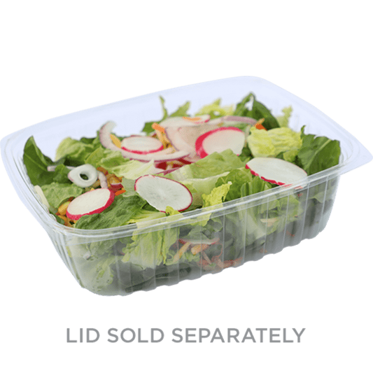 World Centric 48 oz Rectangular Deli, Clear (QTY:400)