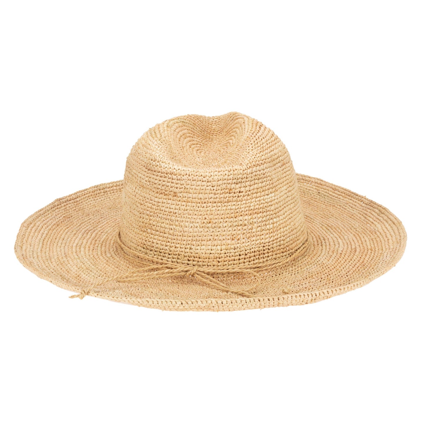 Marina Women's Crochet Raffia Fedora