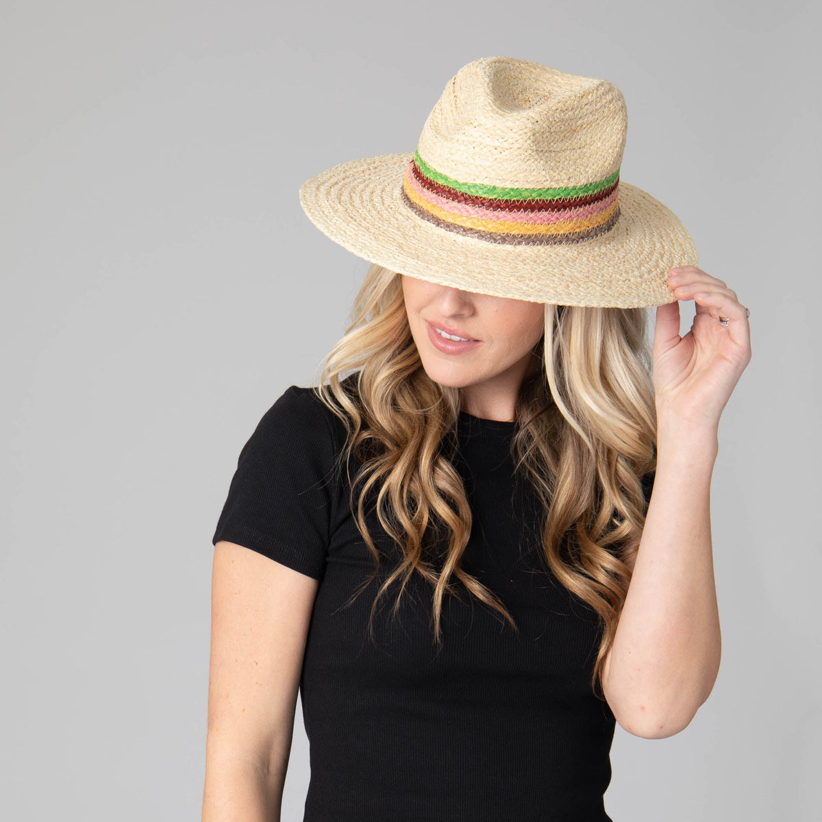 Sunrise Women's Raffia Fedora