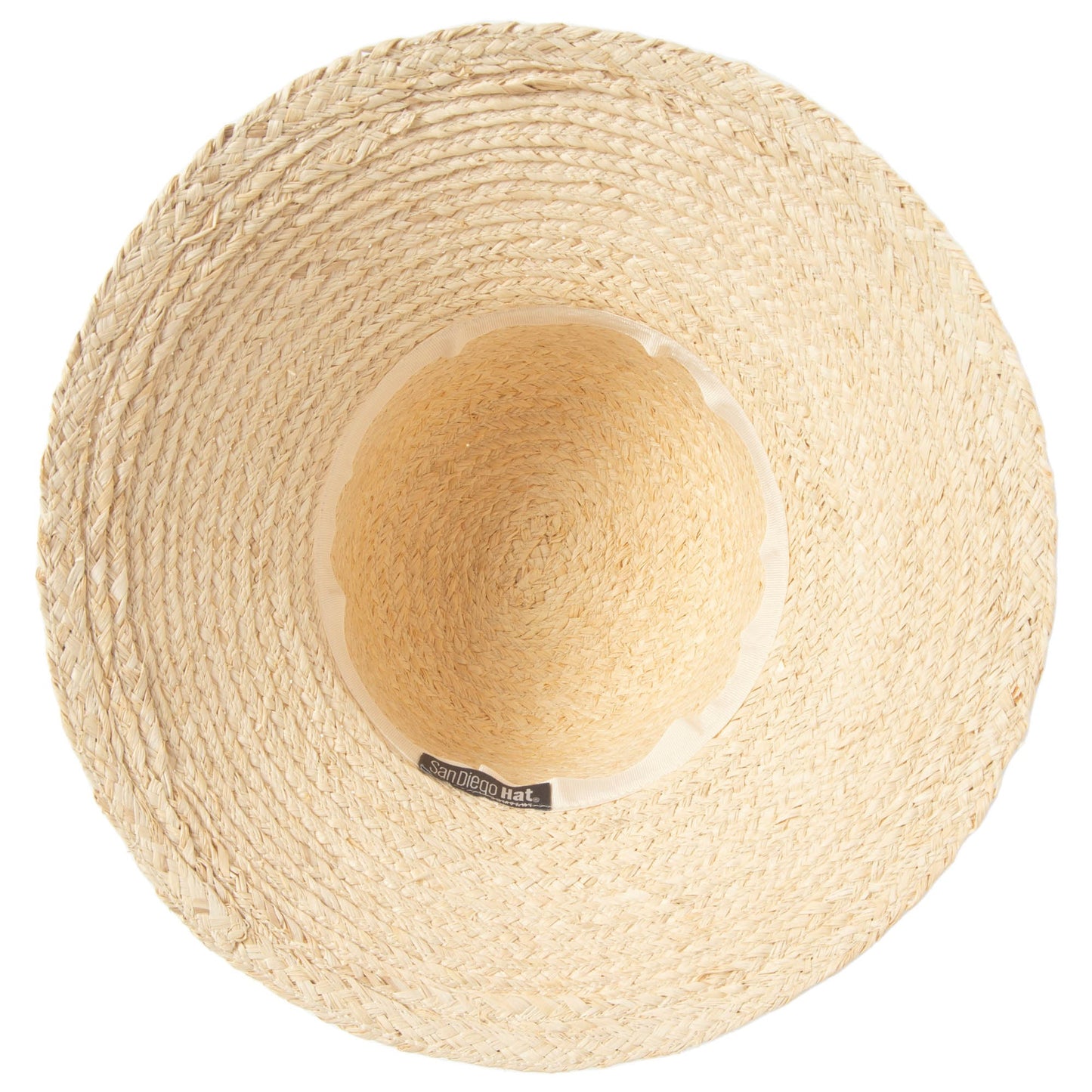 Waterfront Women's Raffia Braided Bucket Sun Hat
