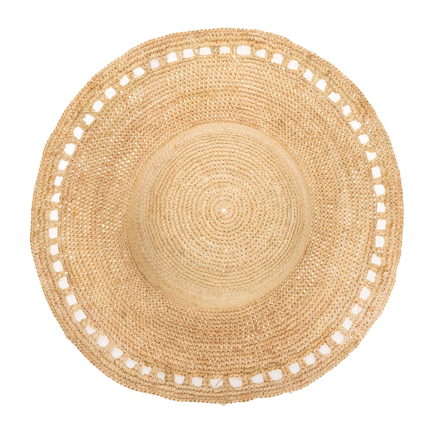 Isla -  Women's Raffia Round Crown Floppy