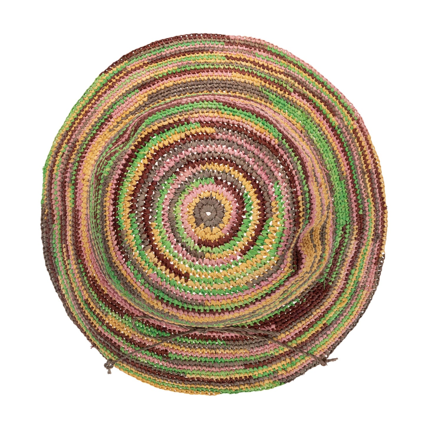 Iris - Women's Crochet Raffia Packable Bucket Hat (RHS3109)