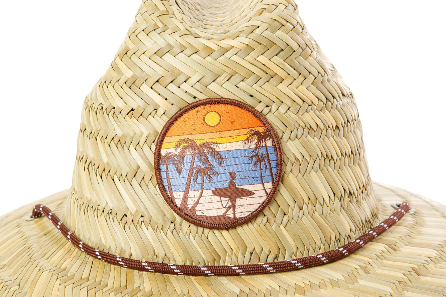 Men's Straw Lifeguard with Vintage Surf Patch