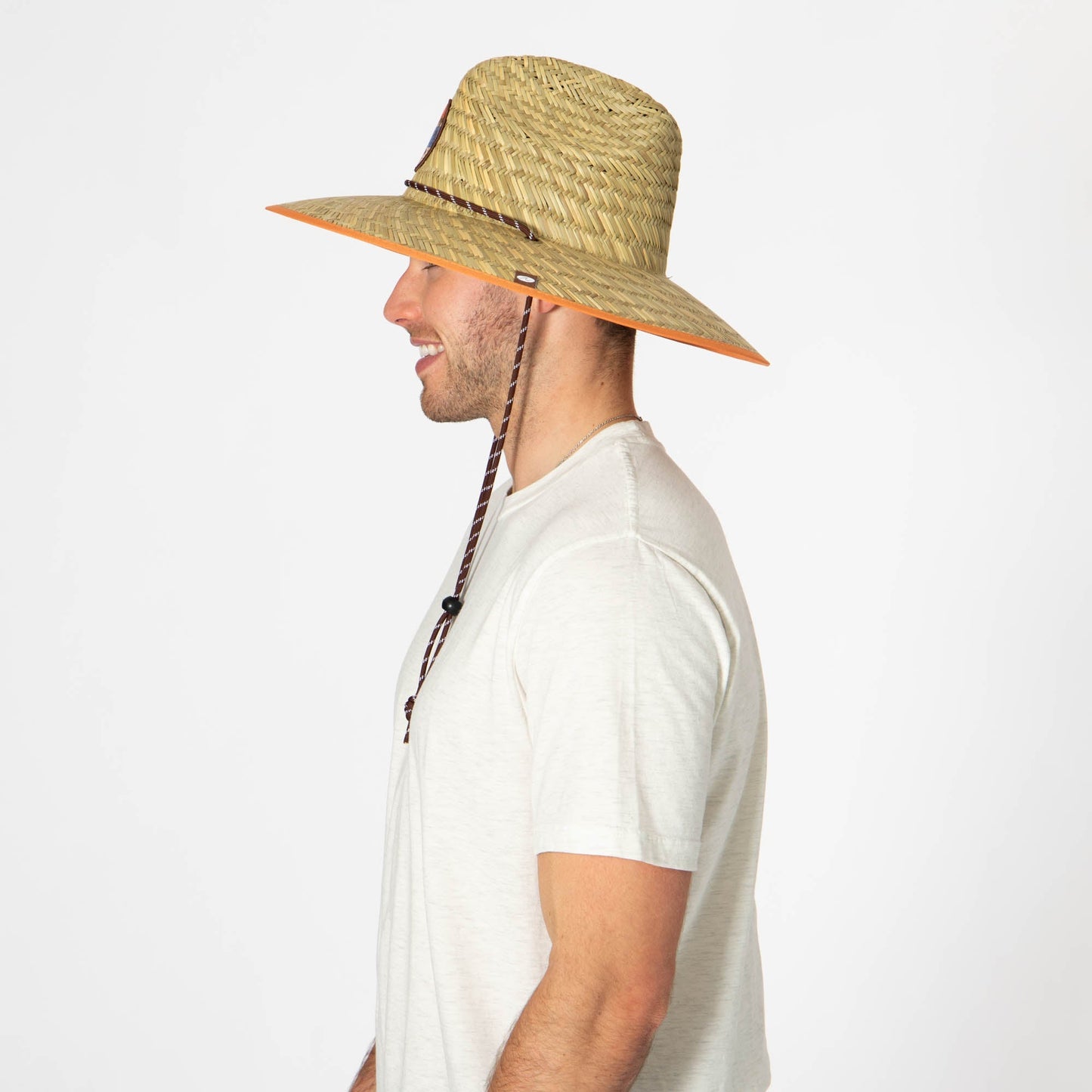 Men's Straw Lifeguard with Vintage Surf Patch