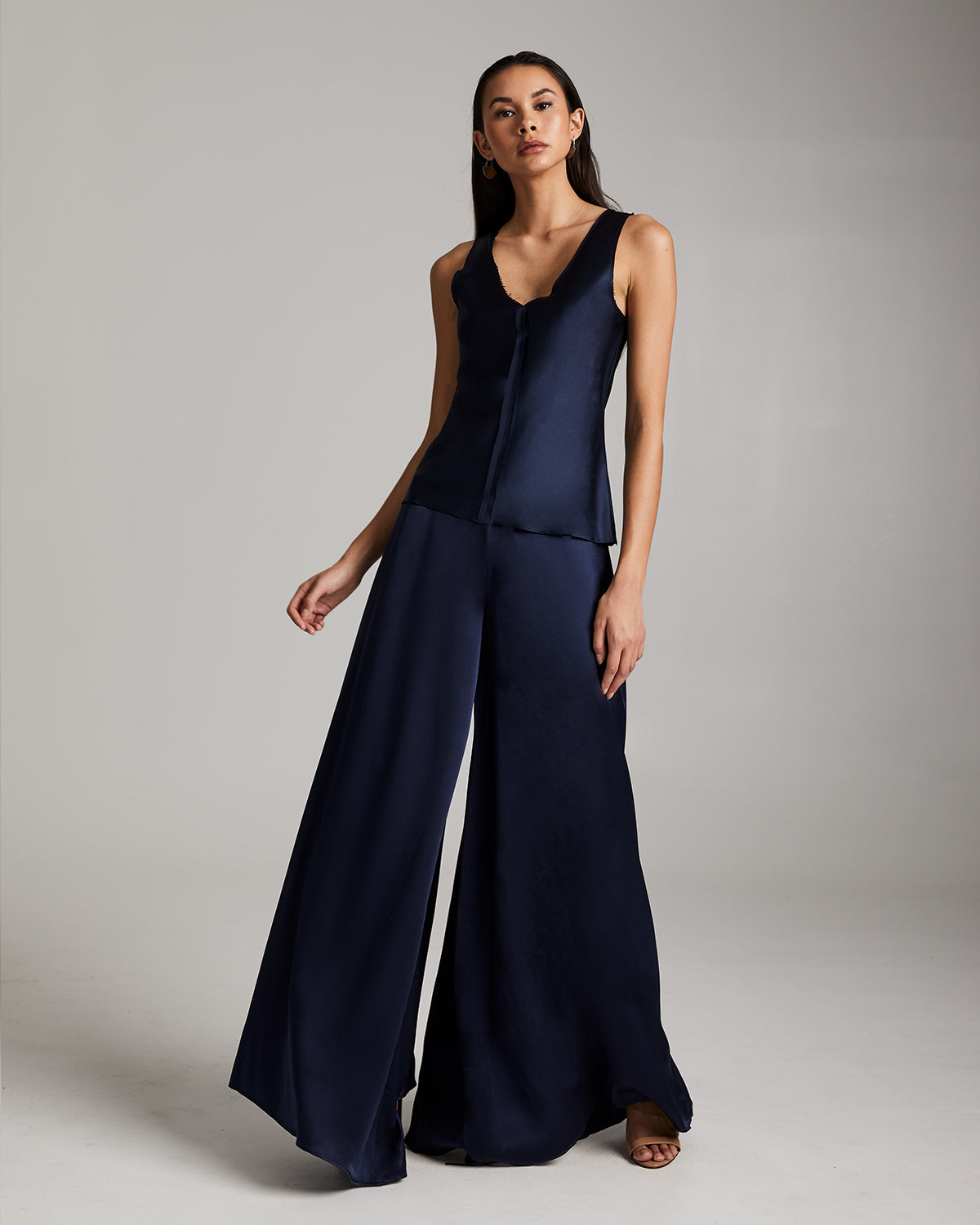 Silk Raw Edge Tank - Core