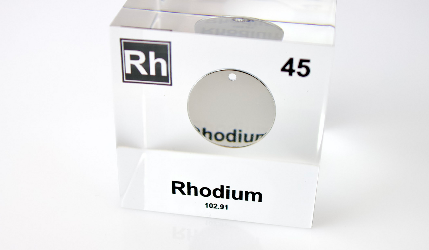 Rhodium Element Cube