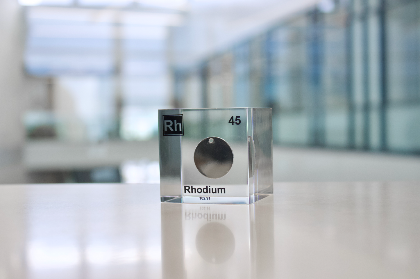 Rhodium Element Cube