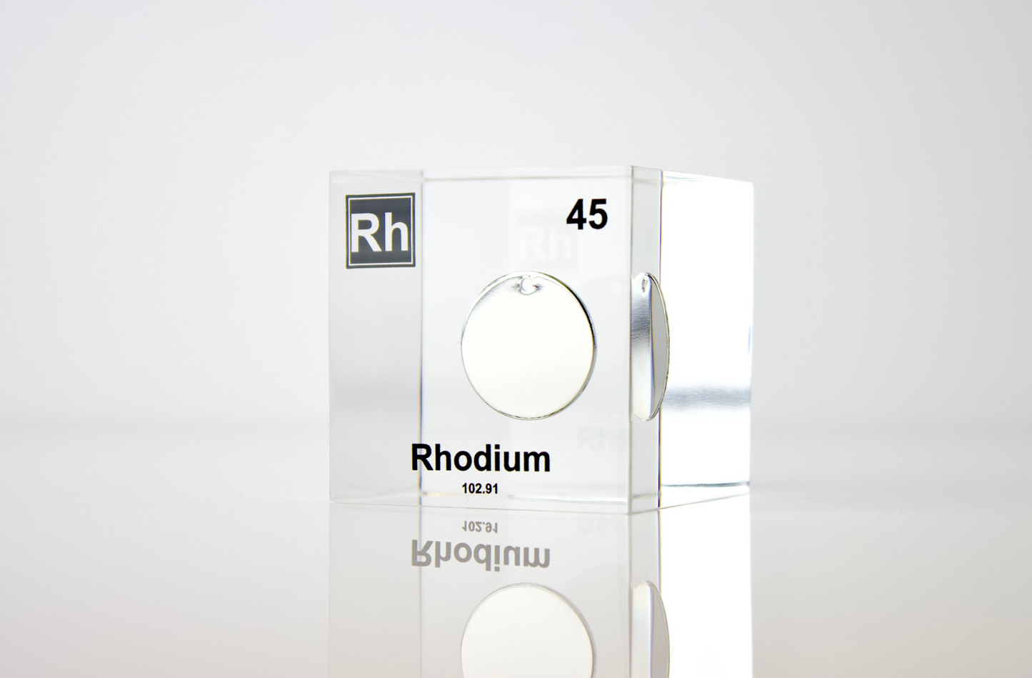 Rhodium Element Cube
