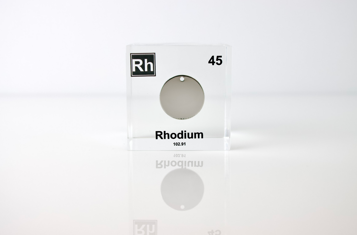 Rhodium Element Cube