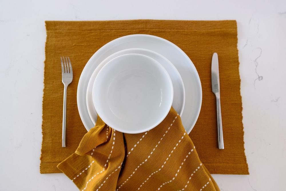 Rift Valley Handwoven Ethiopian Cotton Cocktail Napkins | Set of 2