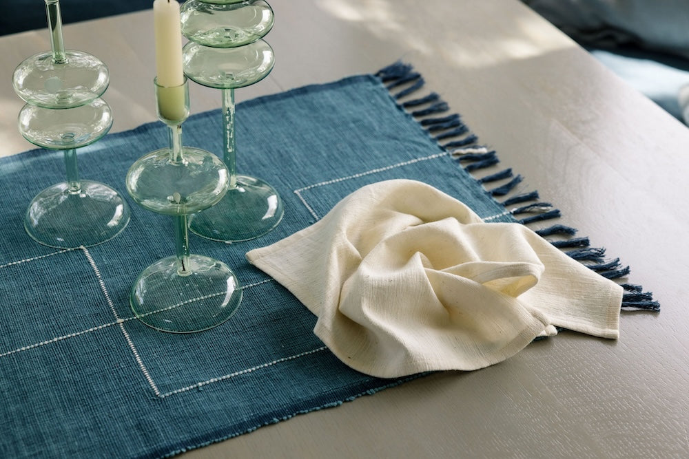 Rift Valley Handwoven Ethiopian Cotton Table Runner