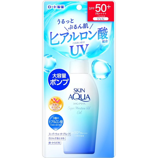 Rohto Skin Aqua UV Super Moisture Gel SPF 50+ PA++++ (With Pump) New Version - Osadia Concept Store