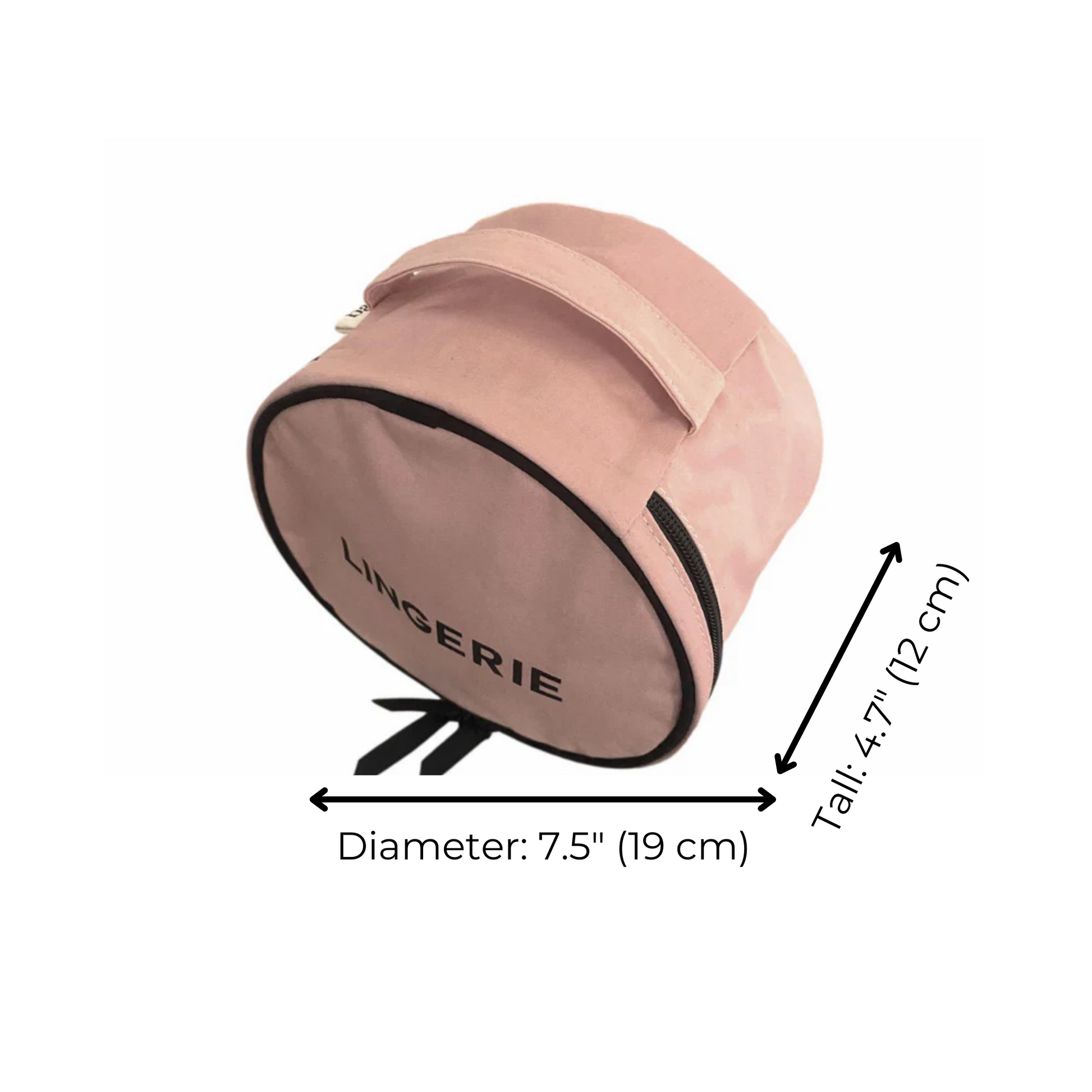 Round Lingerie Case, Pink/Blush - Osadia Concept Store