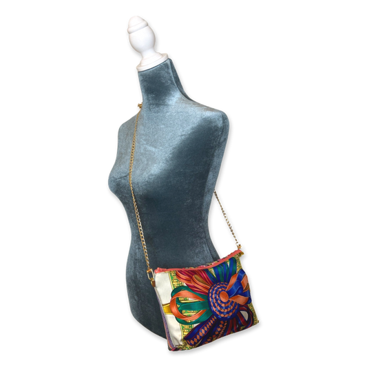 Rubans du Cheval Blanc Vintage Silk Scarf Crossbody Bag