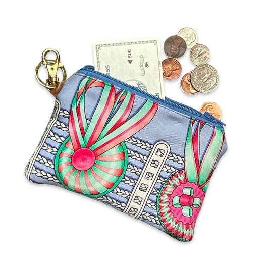 Rubans du Cheval Blue Coffee Run Keychain Bag