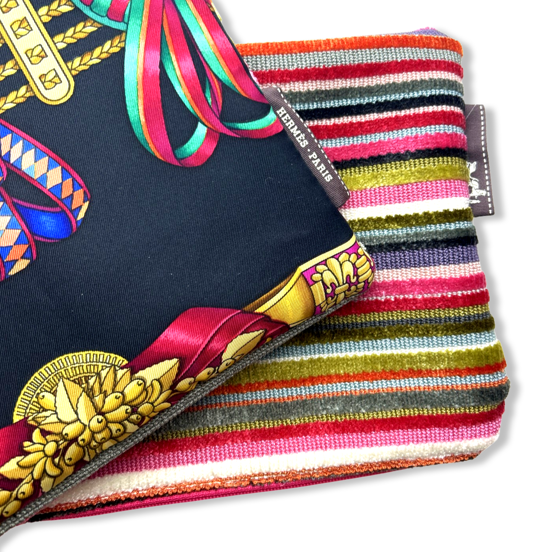 Rubans du Cheval Noir Vintage Scarf Wristlet Bag