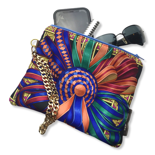 Rubans du Cheval Noir Vintage Scarf Wristlet Bag