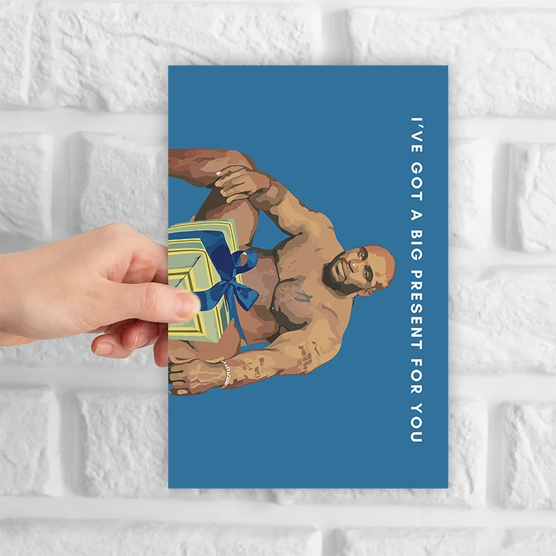 1 pc funny birthday card, creative blessing card, the best gift for best friends, colleagues, and brothers.