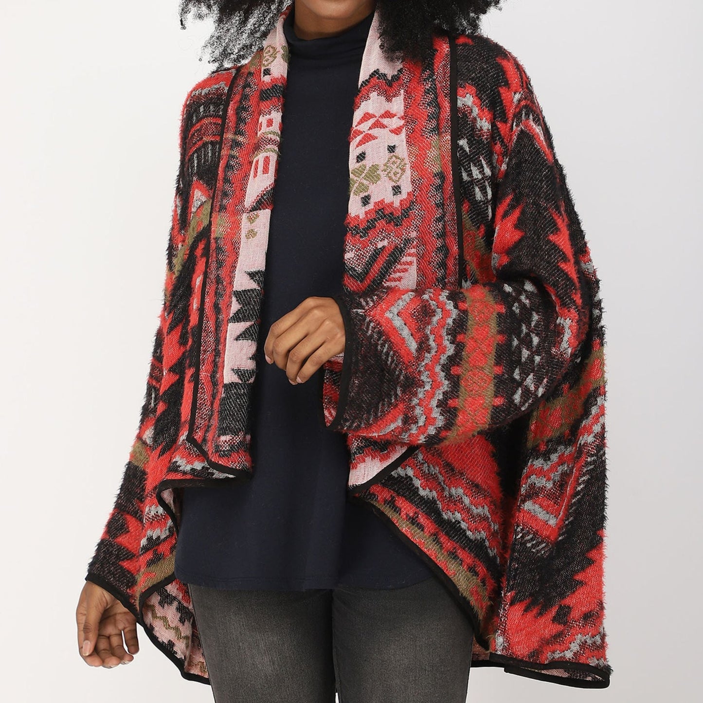 Santo Kimono - Black Cherry