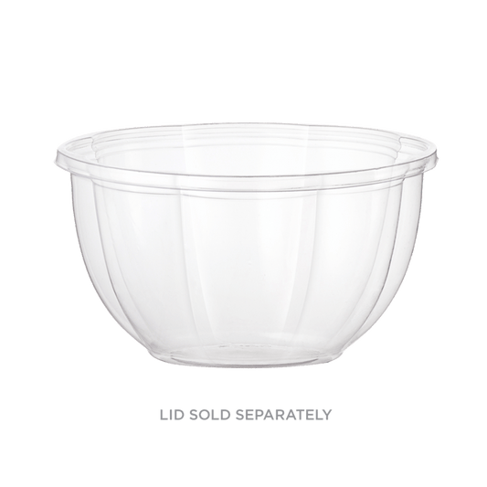 World Centric 16 oz Salad Bowl, Clear PLA, Compostable (QTY 450), SKU SB-CS-16