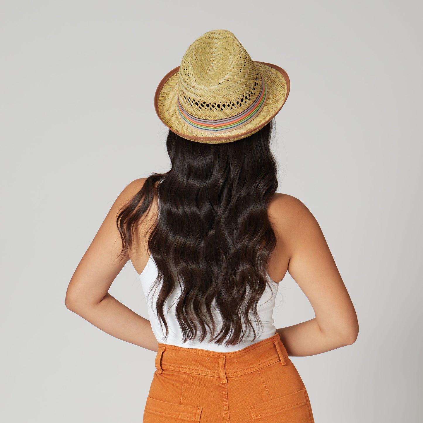 Womens Seagrass Fedora