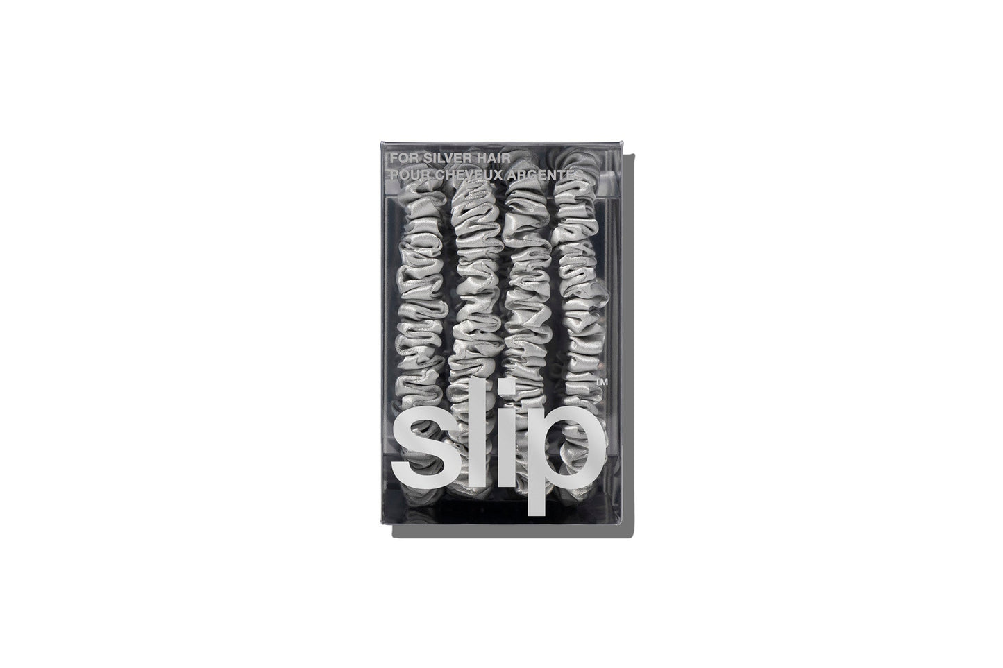 Back to Basics Silver Skinny Scrunchies