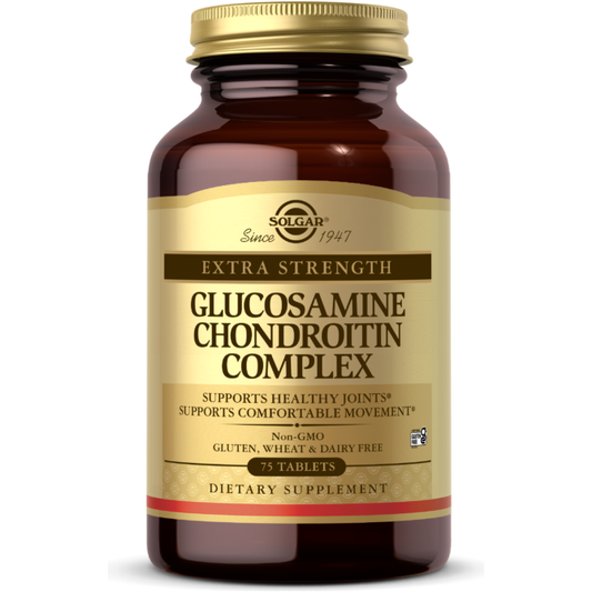 Solgar Glucosamine Chondroitin Complex, Extra Strength, Tablets - 75 tablets