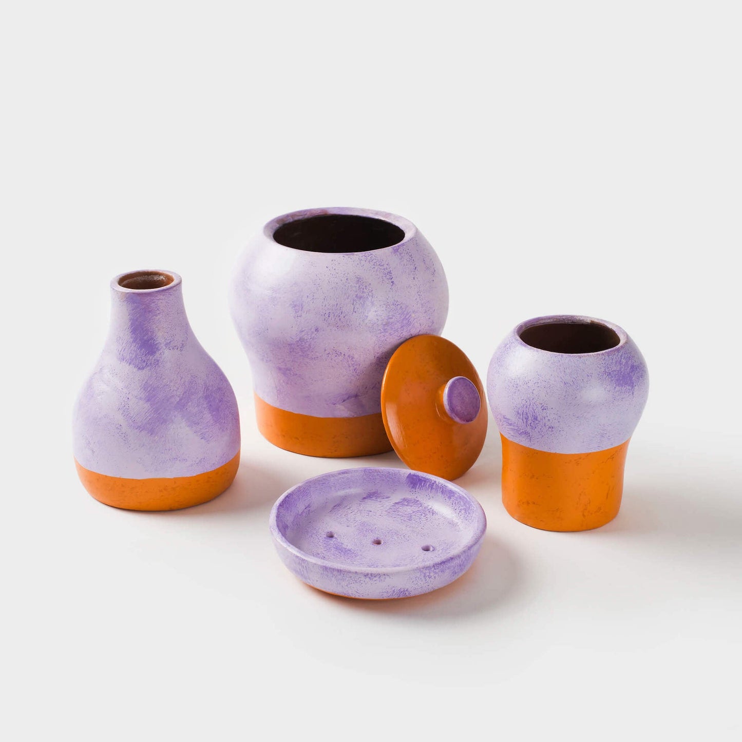 Washed Lavender Toothbrush Holder
