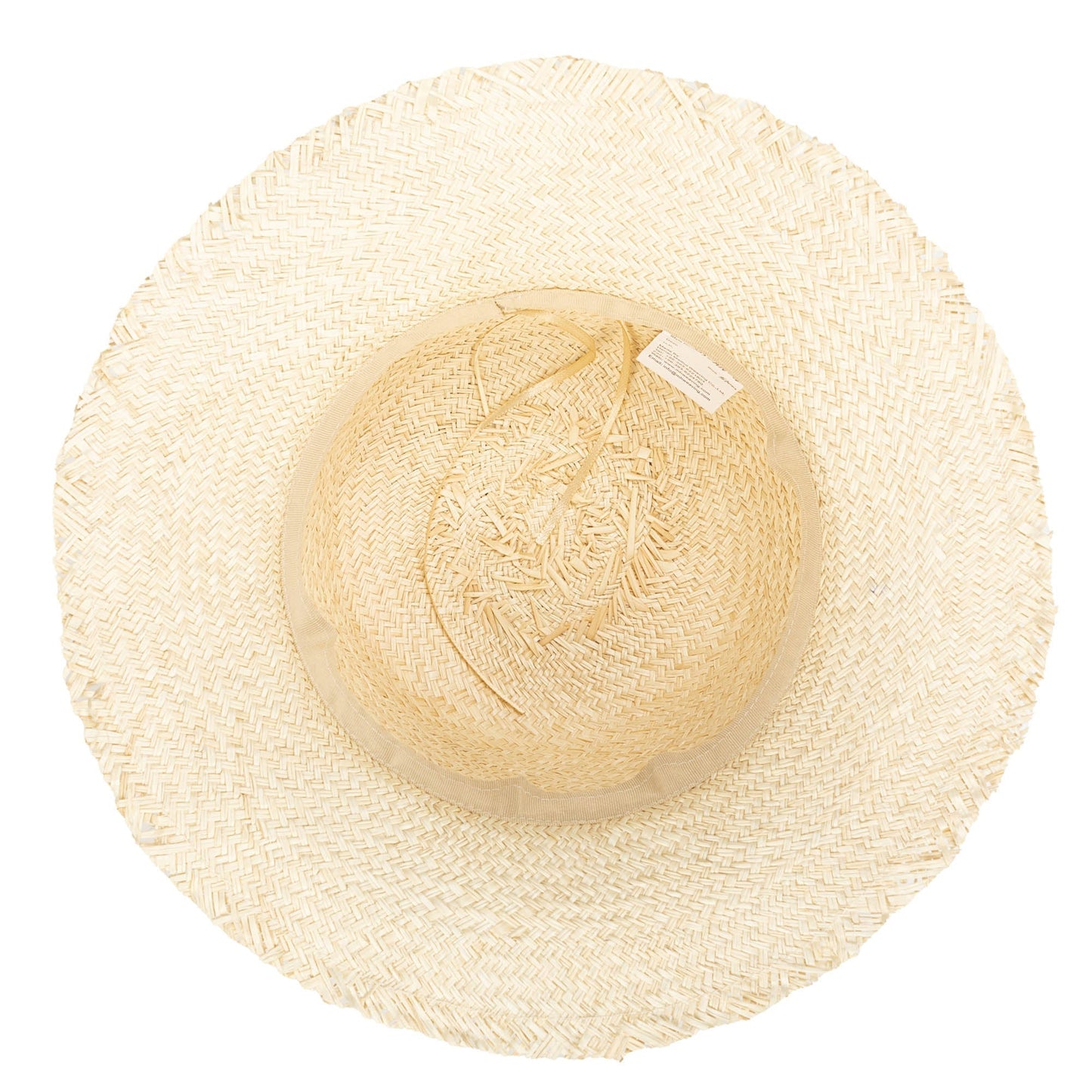 Naturalist - Palm Straw Bucket with Raw Edge
