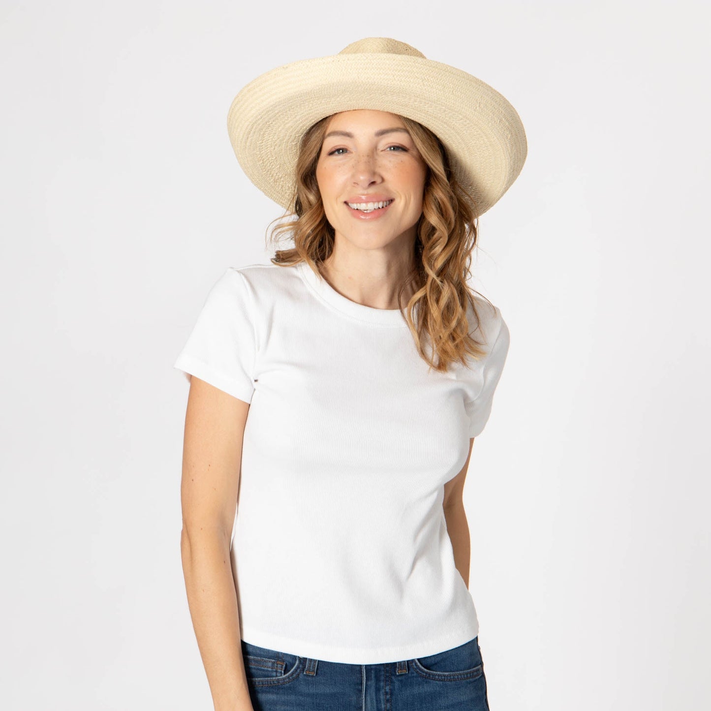Yesenia - Toyo Straw Kettle Brim Rancher