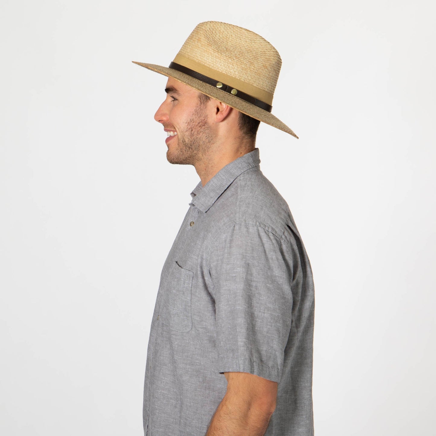 Men's Cattleman's Crease Fedora with Removable Band