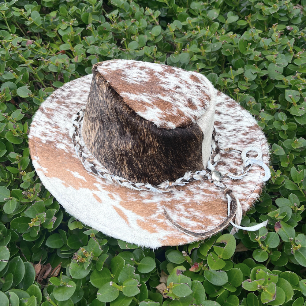 Cowhide Rancher Cowboy Hat - Speckled