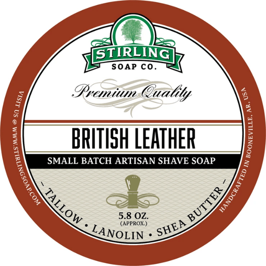 Stirling Soap Co. British Leather Shaving Collection