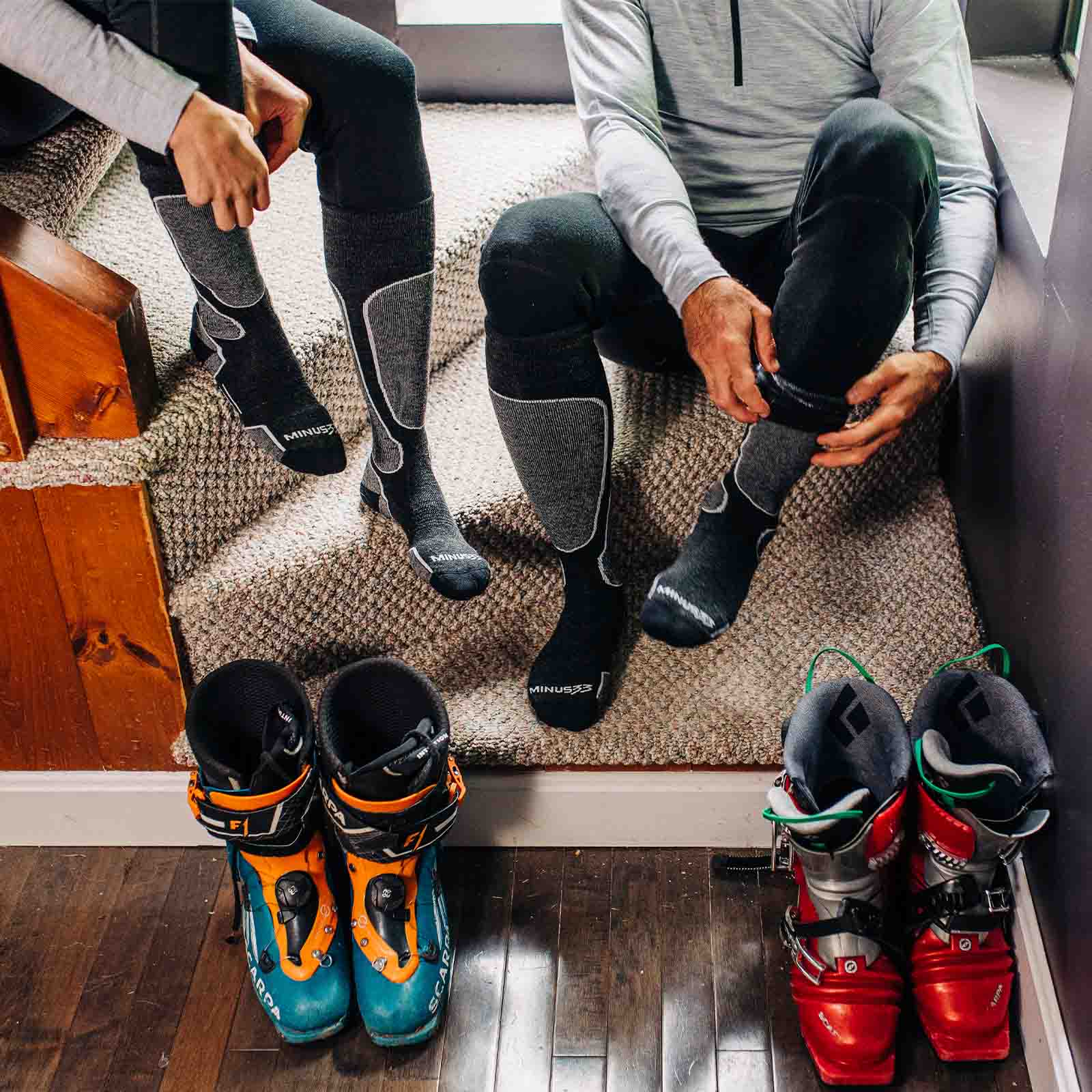 Merino Wool Snowboard Socks - Lightweight Over The Calf - Osadia Concept Store