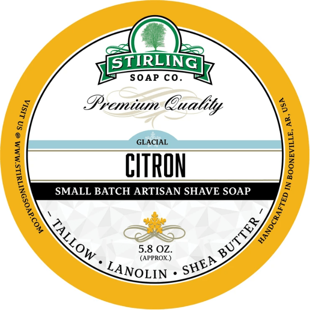 Stirling Soap Co. Glacial Citron Shaving Collection