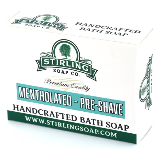 Stirling Soap Co. Mentholated Pre-Shave Bath Soap 5.5 Oz