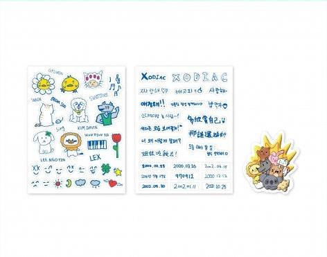 Xodiac - x To Meet U 2024 1st Fan Con Official MD Sticker Pack