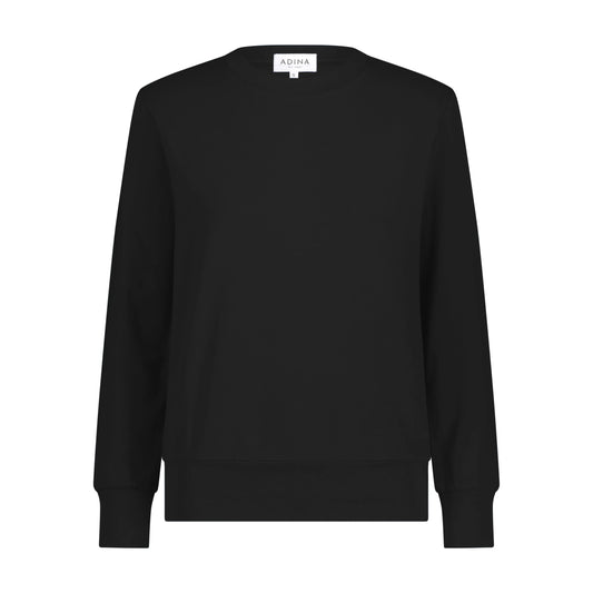 Sweatshirt Tee- Black